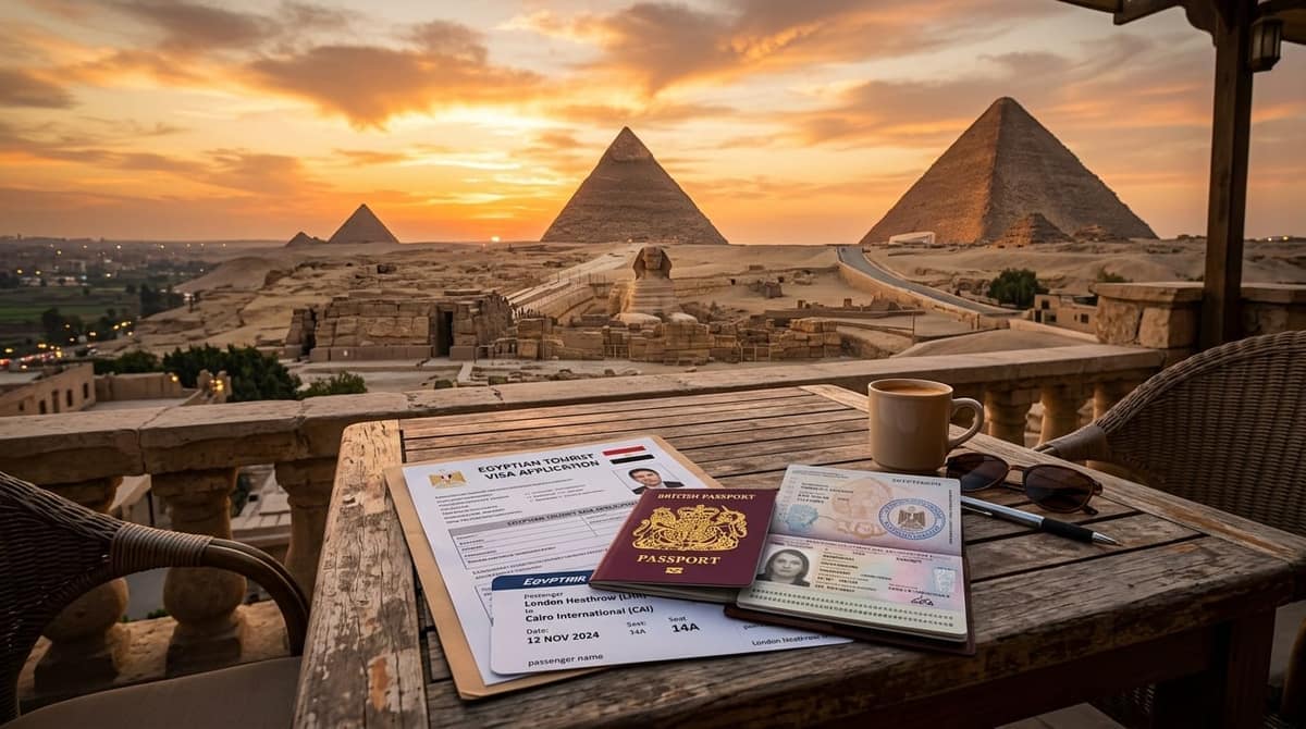 Embassy of Egypt Islamabad tourist visa NOC requirements and Cairo Giza pyramids travel file