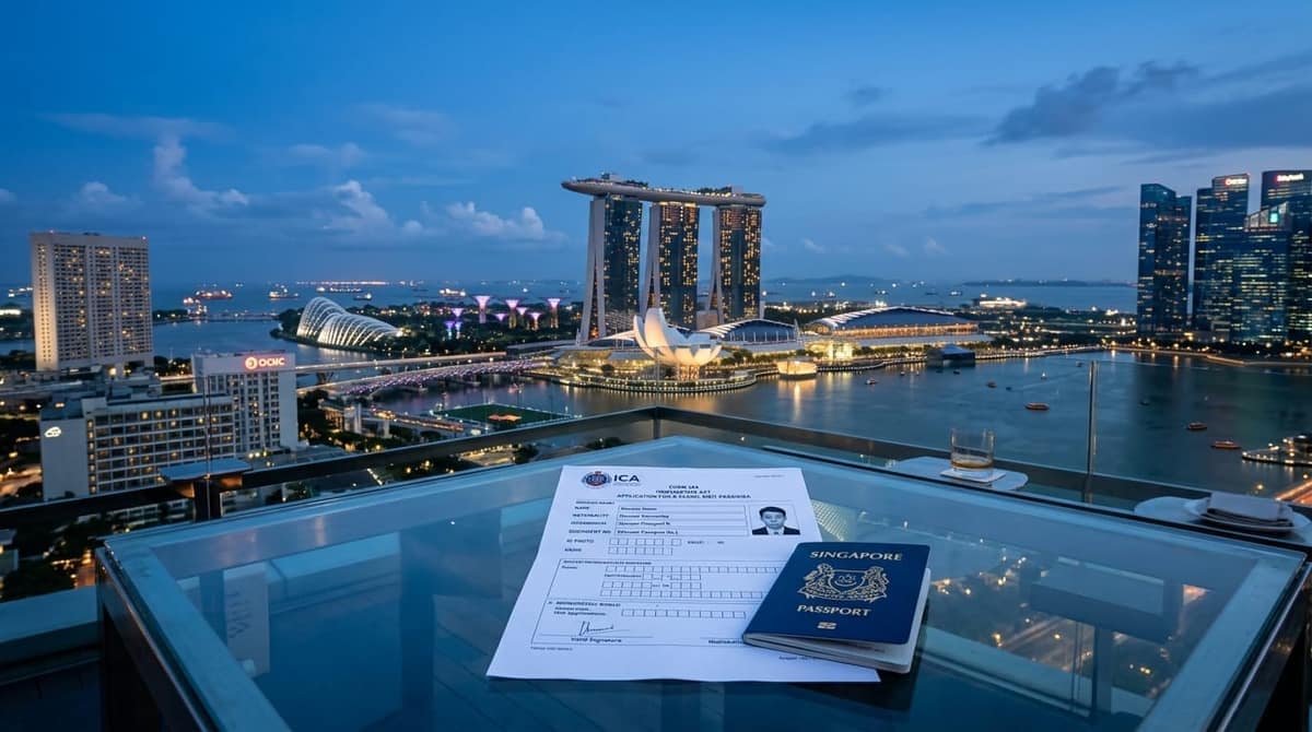 Singapore ICA Form 14A authorized visa agent submission guide and Marina Bay itinerary