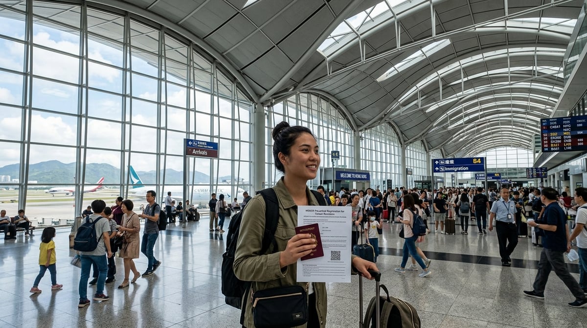 Hong Kong Pre-Arrival Registration PAR landing slip and HKIA immigration guide for Pakistani passport holders