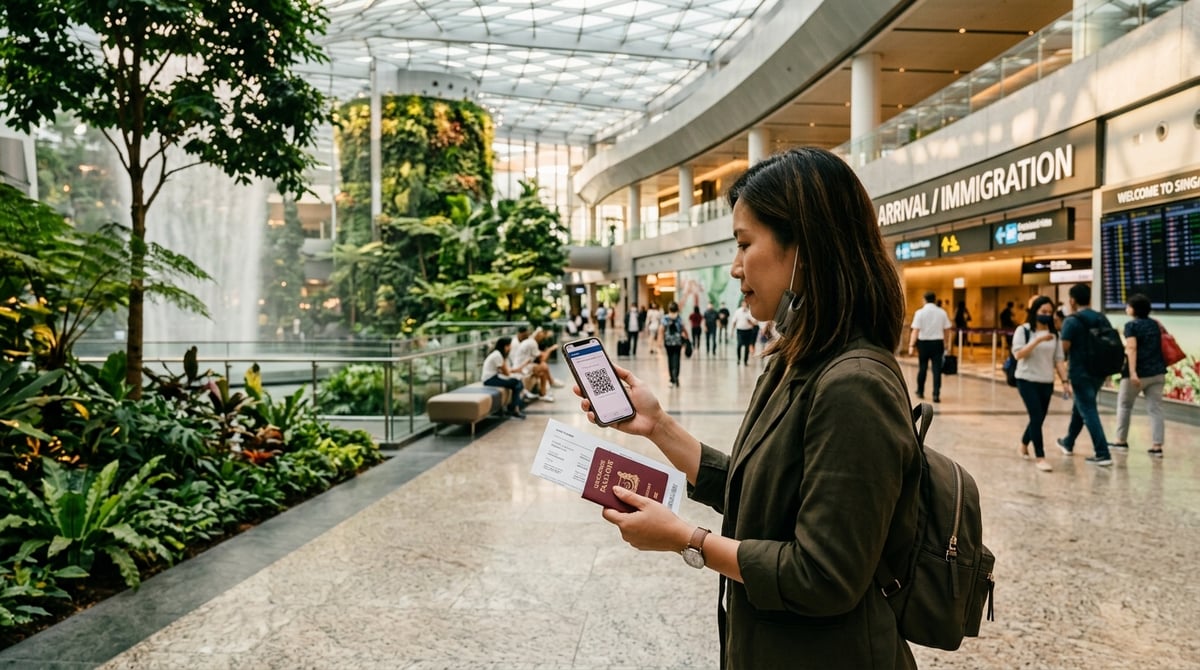 Singapore SG Arrival Card SGAC electronic health declaration and Changi Airport arrival guide for Pakistanis