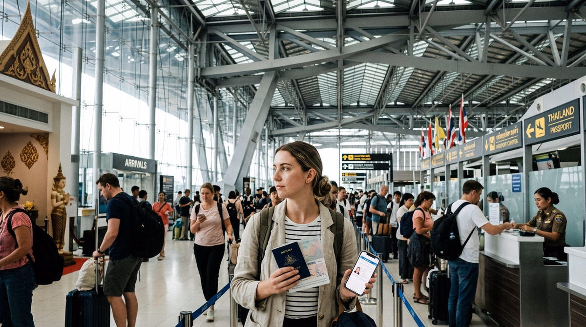 Thailand Digital Arrival Card TDAC TM6 form and Suvarnabhumi Airport immigration guide for Pakistani travelers