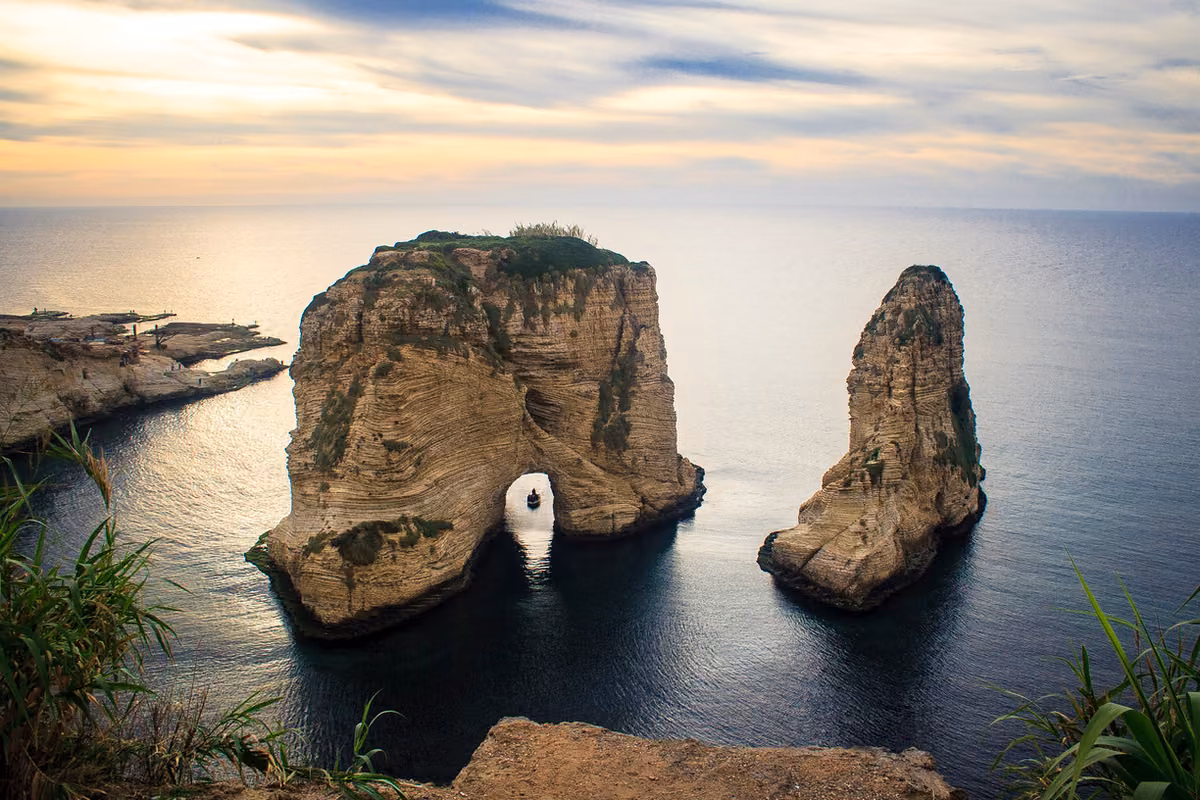 Raouche Pigeon Rocks & Downtown Promenade in Beirut, Lebanon — AMG Visa Guide
